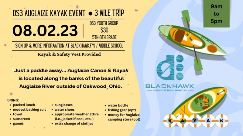 DS3 Auglaize Kayak Event