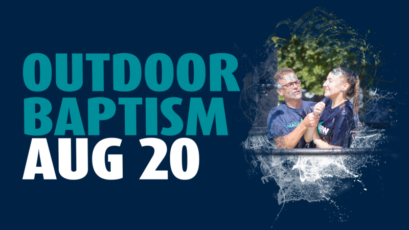 Outdoor Baptism Service