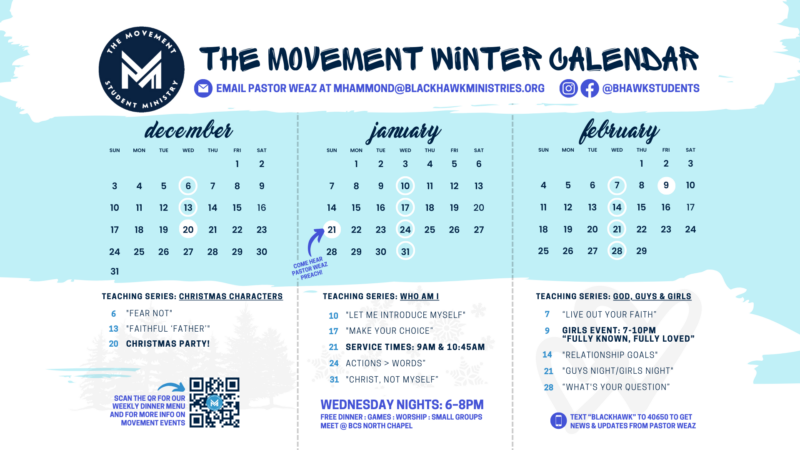 The Movement WINTER Calendar