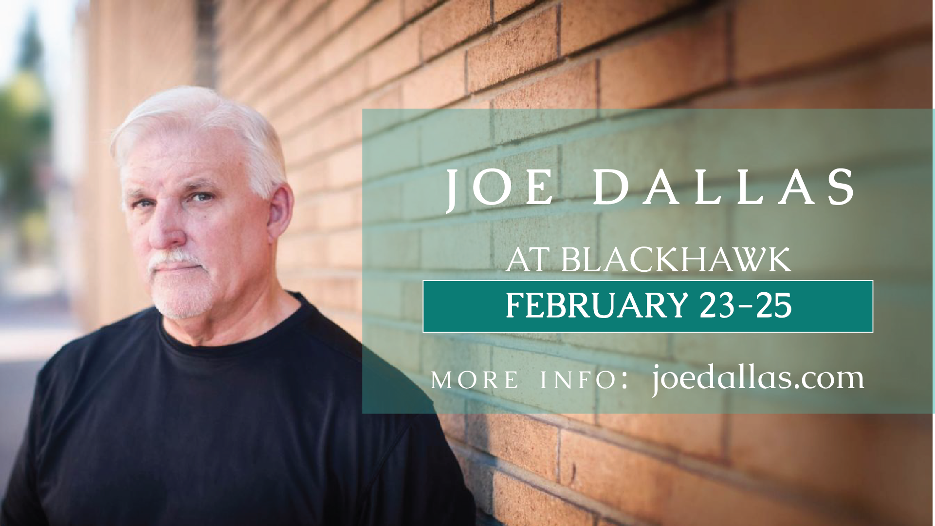 Joe Dallas coming to Blackhawk