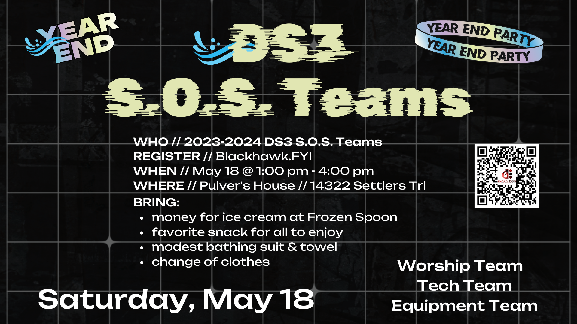 DS3 S.O.S. Teams Year End Event